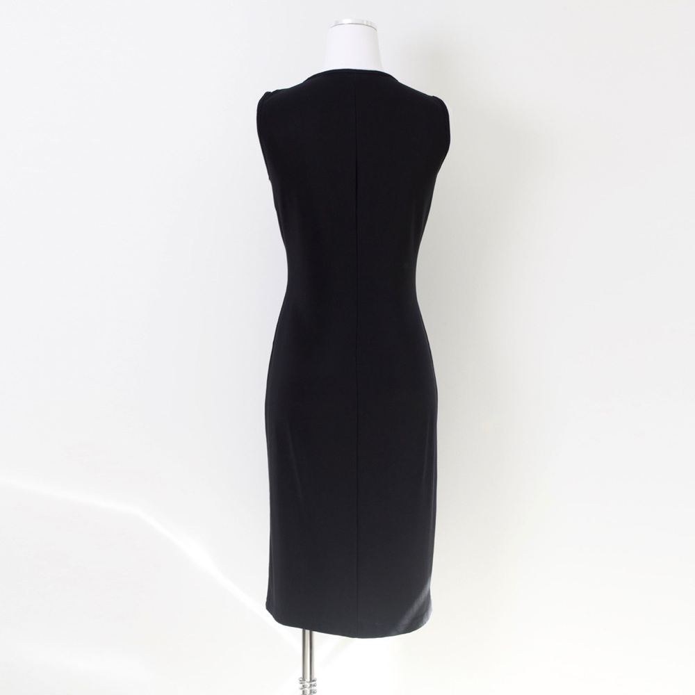 90's Vintage Sleeveless Slinky Knee Length Dress - Picture 8 of 8
